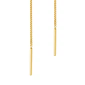 14 Ayar Altın Sallantı Zincir Tek Küpe 0,60 Gr - 5