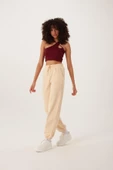 Kadın Askılı Crop Kaşkorse  Bordo - 2