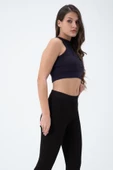 Kadın Kaşkorse Crop Atlet  Lacivert - 2