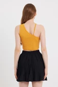 Kadın Askılı Crop Kaşkorse   Sarı - 4