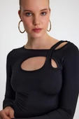 Kadın allegro T-shirt Siyah - 2