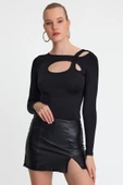 Kadın allegro T-shirt Siyah - 1