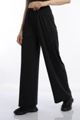 Kadın Allegro Kumaş Oversize Pantolon Siyah - 4