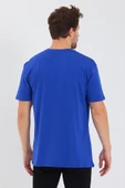 Erkek Pamuk Modal Oversize T-shirt Saks - 5