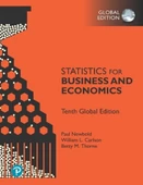 Statistics for Business and Economics 10th Global Edition Newbold Carlson - 1