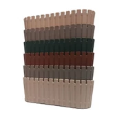 Poliwork 6 lı Akasya 5,5 cm Renkli Plastik Kaktüs Saksısı Triple - 1