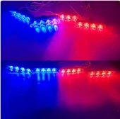 Profesyonel 4'lü Kırmızı-Mavi Çakar Kumandalı - 1