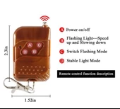 Profesyonel 4'lü Kırmızı-Mavi Çakar Kumandalı - 3
