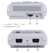 BYOZTEK 621 Retro HD Super Mini Konsol  1080P TV AV/HDMI  621 8Bit Games  - 7