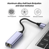 Alfalink AL-C70 USB To Type-C  3.0 Gigabit Ethernet Adaptör - 5
