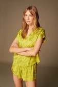 Pijama Şort Bluz Takım 1502 - 2'li Set Yeşil - 1