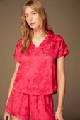 Pijama Şort Bluz Takım 1502 - 2'li Set Fuşya - 1