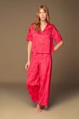 Pijama Takım Pantolon Bluz 1502 - 2'li Set Fuşya - 1