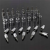 Premium 58 Parça 46Mini Lokma Takımı Otomatik Cırcırlı 1/4" 12 Parça Kombine Açık Ağız-yıldız Takım - 3
