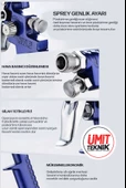 Çok Amaçlı Detay Gölge Tabancası 150 Cc / 0,8 Mm Üstten Depolu Metal Tabancalı  0,8 Mm - 3