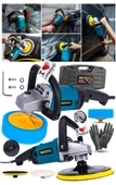 Yüksek Kalite 6 Devirli  Hare Sünger  Setli Zımpara Pasta Cila  Büyük Polisaj Makinesi  Ful Set - 1