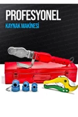PROXTECH Profesyonel Pprc Boru Kaynak Mini Makina Seti Plastik Boru Kaynak Makinesi Maşalı Boru Makaslı Set thumbnail 3
