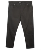 Erkek Büyük Beden 110 Kilo-172 Kilo Arası İçin Uygun Likralı Kanvas Pantolon Haki - 6