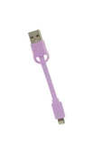GOJİ FİT 8CM APPLE LİGHTNİNG ŞARJ + VERİ KABLOSU MOR - 1