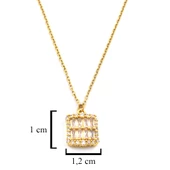 Çelik Kolye - Baget Kolye Altın Kaplama - Paslanmaz Çelik Kadın Kolye KLY-590 thumbnail 3