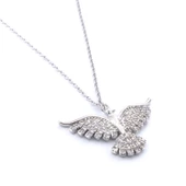 316L Çelik Anka Kuşu Zirkon Taşlı Kadın Kolye KLY-601 thumbnail 4