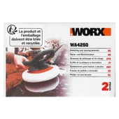 WORX WA4250 254MM WX856 İçin Yedek Pasta ve Cila Polisaj Bonesi 2 Adet - 3