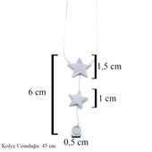 316L Çelik Yıldız Model Kolye KLY-573 thumbnail 3