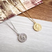 Pigado Metal Kraliçe Elizabet Sikke Kolye - 1