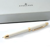 Üçü Bir Arada Mavi Kırmızı Tükenmez Uçlu Kalem Steel Pen Kalem thumbnail 5