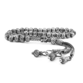 Pigado 1000 Ayar Gümüş Trabzon Kazaz Örme Bilek Boy Tesbih thumbnail 1