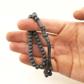 Trabzon Kazaz El Örmesi Ufak Boy Gümüş Tesbih Tespih Mat thumbnail 2