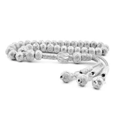 Trabzon Kazaz El Örmesi Ufak Boy Gümüş Tesbih Tespih Mat thumbnail 1