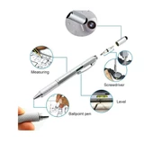 6 Fonksiyonlu Kalem Su Terazisi Tornavida Cetvel Dokunmatik - 5