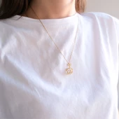 Paslanmaz Çelik Kadın Kolye - Taşlı Kolye  KLY-580 thumbnail 2