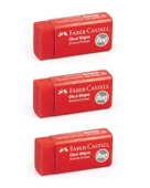 Faber Castell Küçük Kırmızı Okul Silgisi 3 lü - 2
