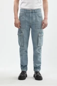 Erkek Kargo Cep Jean Pantolon - 2