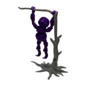 3D Hareketli Oyuncak Tembel Hayvan (Sloth) Ağaç Dekoru Dahil - Mor thumbnail 8