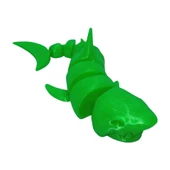 3D Hareketli Köpek Balığı Figürlü Oyuncak - Neon Yeşili - 6