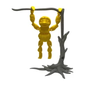 3D Hareketli Oyuncak Tembel Hayvan (Sloth) Ağaç Dekoru Dahil -Sarı thumbnail 6