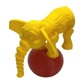 3D Hareketli Oyuncak Sirk Fili Denge Topu Dahil - Sarı thumbnail 4