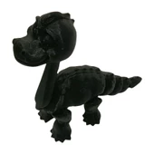 3D Hareketli Oyuncak Brakiyozor (Brachiosaurus) Dinozor - Siyah thumbnail 7