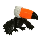 3D Hareketli Tukan Kuşu Figürlü Oyuncak - Siyah/Beyaz/Turuncu thumbnail 4