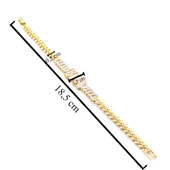 Su Yolu Bileklik Çelik Altın Kaplama Zincir Model BLK-1042 thumbnail 4