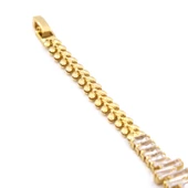 Su Yolu Bileklik Çelik Altın Kaplama Zincir Model BLK-1042 thumbnail 7