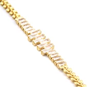 Su Yolu Bileklik Çelik Altın Kaplama Zincir Model BLK-1042 thumbnail 6