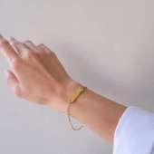 Altın Kaplama Kelebek Model Unisex Bileklik BLK-1016 thumbnail 3