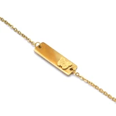 Altın Kaplama Kelebek Model Unisex Bileklik BLK-1016 thumbnail 5