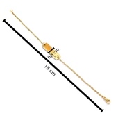 Altın Kaplama Kelebek Model Unisex Bileklik BLK-1016 thumbnail 4