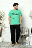 Nisanca %100 Pamuk Kısa Kollu Erkek Pijama Takımı-Babalar Günü - 8