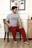 Nisanca %100 Pamuk Kısa Kollu Erkek Pijama Takımı-Babalar Günü - 2